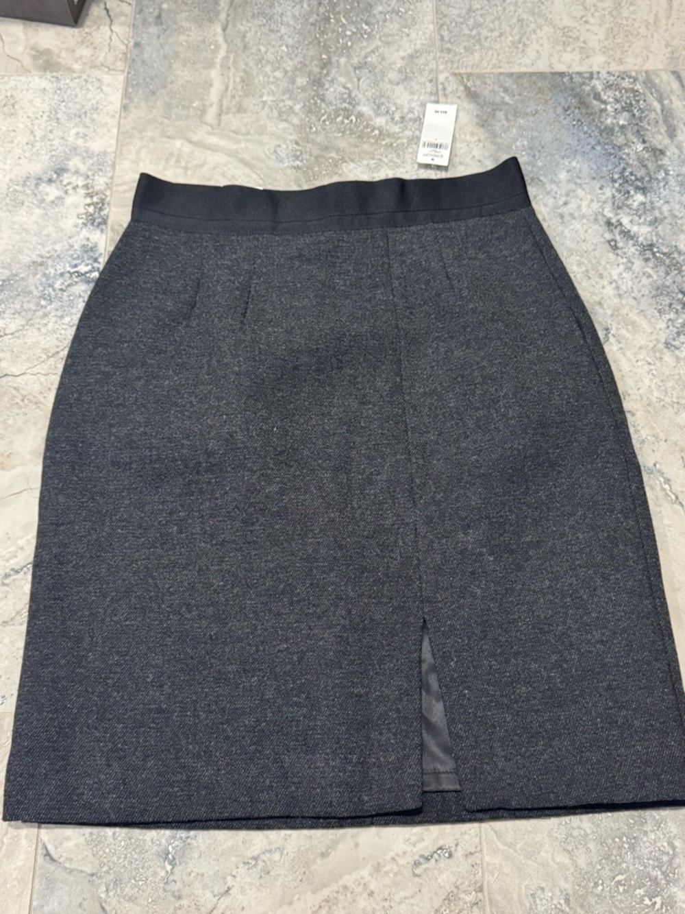 GAP Charcoal Gray Pencil Skirt with Front Slit